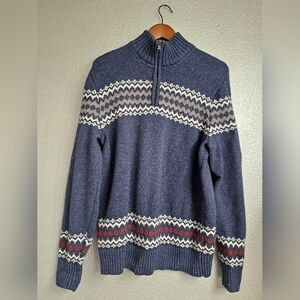Tommy Hilfiger Fair Isle Pull Over Wool Blend Sweater